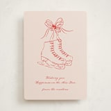"Skatelle" - Holiday Cards in Rose by Jelena Vuletic - Front