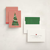 "Pencil Tree" - Holiday Cards in Peppermint by Heather Schertzer - Assembled