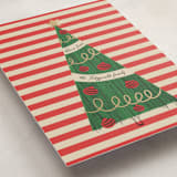 "Pencil Tree" - Holiday Cards in Peppermint by Heather Schertzer - Detail