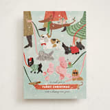 "Furry Christmas" - Holiday Cards in Winter by Menci Zaga - Front