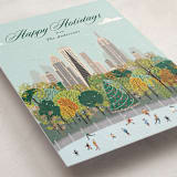 "New York for the Holidays" - Holiday Cards in Mint by Sherley Ferreira - Detail