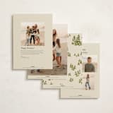 "Snow Dogs" - Holiday Cards in Almond by Vera Lim - Back of Card Options