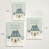 "New Home for the Holidays!" - Holiday Cards in Mint by Sherley Ferreira - Formats Available
