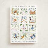 "12 days of Christmas stamps" - Holiday Cards in Goose Egg by Sarah Knight - Front