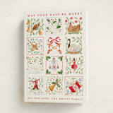 "12 days of Christmas stamps" - Holiday Cards in Cranberry by Sarah Knight - Folded Card