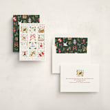 "12 days of Christmas stamps" - Holiday Cards in Cranberry by Sarah Knight - Assembled