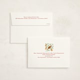 "12 days of Christmas stamps" - Holiday Cards in Cranberry by Sarah Knight - FREE Recipient Addressing