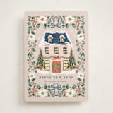 "Little Housey" - Holiday Cards in Winter Rose by Petra Kern - Front