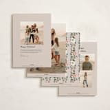 "Little Housey" - Holiday Cards in Winter Rose by Petra Kern - Back of Card Options