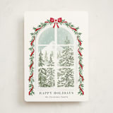 "The Glimpse" - Holiday Cards in Pine by Petra Kern - Front