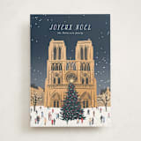 "Notre Dame" - Holiday Cards in Midnight by Jamie Alexander - Front