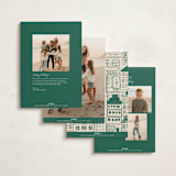 "Festive Home" - Holiday Cards in Elf Shoes by Teju Reval - Back of Card Options