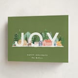 "Joyful Scene" - Holiday Cards in Forest by Bethan - Folded Card