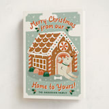 "GINGERBREAD DOG HOUSE" - Holiday Cards in Cider by THE SOCIAL TYPE WHOLESALE - Folded Card