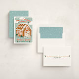 "GINGERBREAD DOG HOUSE" - Holiday Cards in Cider by THE SOCIAL TYPE WHOLESALE - Assembled