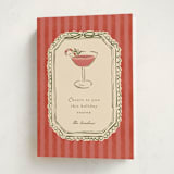 "Cheers To You" - Holiday Cards in Candy Cane by Susan Zinader - Folded Card