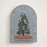 "Snowglobe" - Holiday Cards in Sky by Maja Cunningham - Front