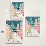 "City" - Holiday Cards in Evening by Elly - Formats Available