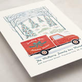 "Moving Along" - Holiday Cards in Pomegranate by Paper Sun Studio - Detail