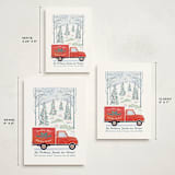 "Moving Along" - Holiday Cards in Pomegranate by Paper Sun Studio - Formats Available