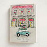 "Festive Errands" - Holiday Cards in Arctic by Cass Loh - Folded Card