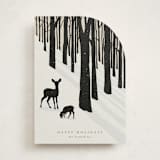 "All Is Calm" - Holiday Cards in Coal by itsjensworld - Front