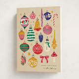 "Deck the Hall" - Holiday Cards in Ginger by Joanna Rosado - Folded Card