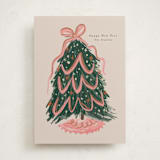 "merry christmas tree" - Holiday Cards in Winter Rose by Lori Wemple - Front