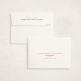 "Polar Express" - Holiday Cards in Cherry by Inkblot Design - FREE Recipient Addressing