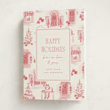 "holiday home toile" - Holiday Cards in Peppermint by Rebecca Durflinger - Folded Card