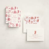 "holiday home toile" - Holiday Cards in Peppermint by Rebecca Durflinger - Assembled