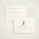 "holiday home toile" - Holiday Cards in Peppermint by Rebecca Durflinger - FREE Recipient Addressing