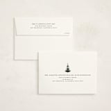 "Christmas Forest" - Holiday Cards in Coal by Jennifer Lew - FREE Recipient Addressing