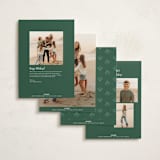 "Howdy Holidays Boots" - Holiday Cards in Fog by Leia Matt - Back of Card Options