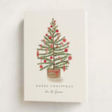 "Preppy tree" - Holiday Cards in Santa Suit by Creo Study - Folded Card
