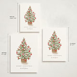 "Preppy tree" - Holiday Cards in Santa Suit by Creo Study - Formats Available