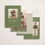 "Wreath Frame" - Holiday Cards in Cream by Robert and Stella - Back of Card Options