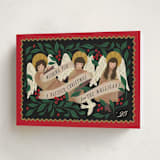 "angels sing" - Holiday Cards in Ruby by Grae - Folded Card