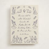 "Nativity" - Holiday Cards in Indigo by Jamie Alexander - Front