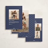 "Nativity" - Holiday Cards in Indigo by Jamie Alexander - Back of Card Options
