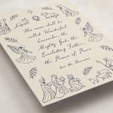 "Nativity" - Holiday Cards in Indigo by Jamie Alexander - Detail