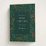 "Festive Blooms" - Holiday Cards in Pine by Amy Kross - Folded Card