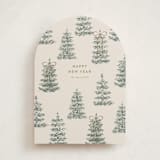 "Festive Forest" - Holiday Cards in Champagne by Angela Garrick - Front