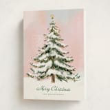 "The Tree" - Holiday Cards in Winter Sunrise by Petra Kern - Folded Card
