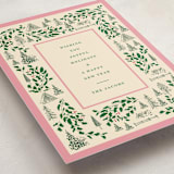 "Village Frame" - Holiday Cards in Candy by Baumbirdy - Detail