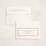 "Village Frame" - Holiday Cards in Cranberry by Baumbirdy - FREE Recipient Addressing