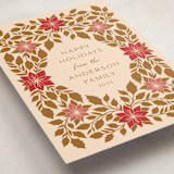"Holly Frame" - Holiday Cards in Chocolate by Katharine Watson - Detail