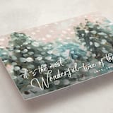 "Wonderful Time" - Holiday Cards in Snow by Lindsay Megahed - Detail