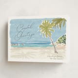 "Coastal Greetings" - Holiday Cards in Pool by Annie Montgomery - Folded Card