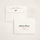 "Classic Holly" - Holiday Cards in Eggnog by Amy Kross - FREE Recipient Addressing